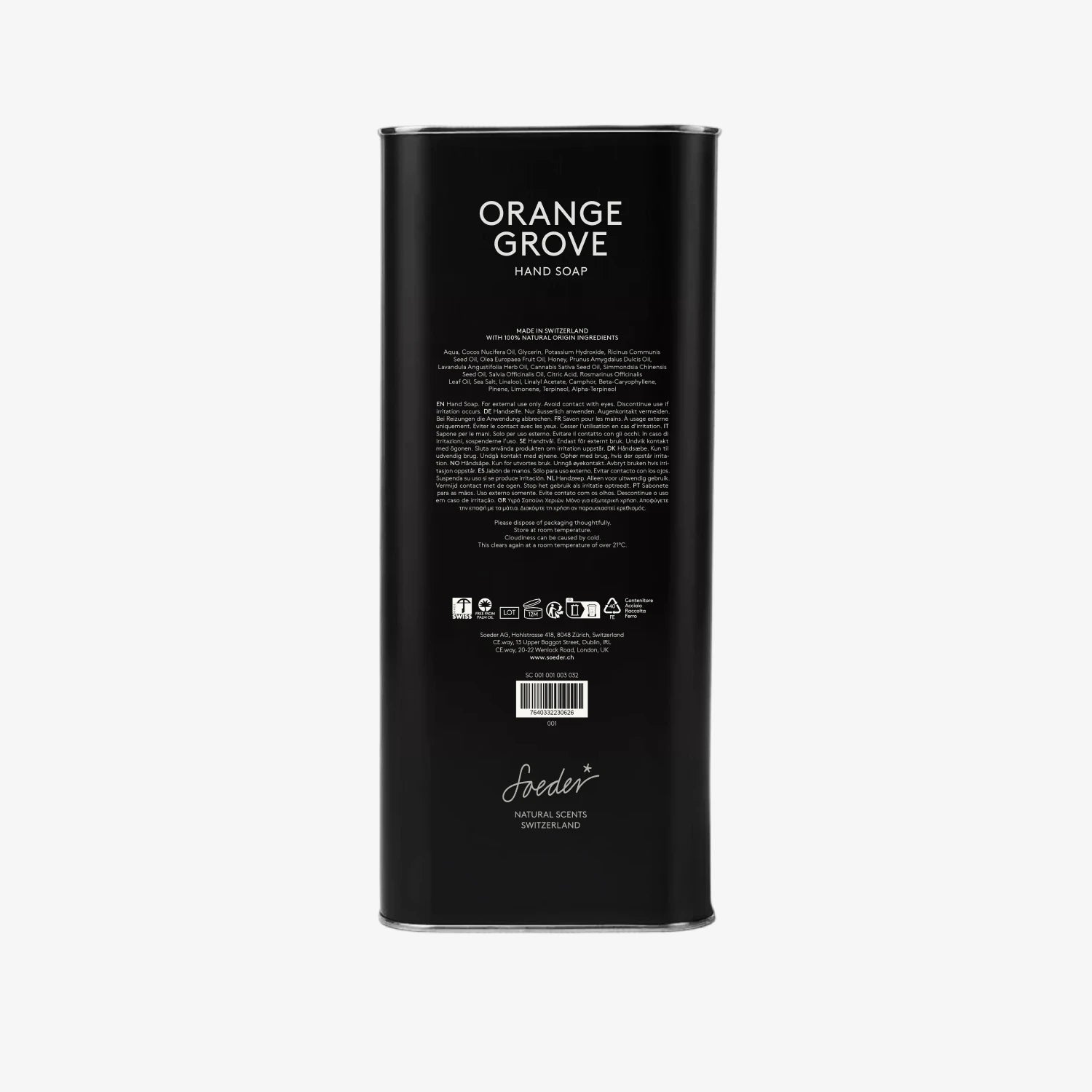 Soeder SAVON POUR LES MAINS ORANGE GROVE