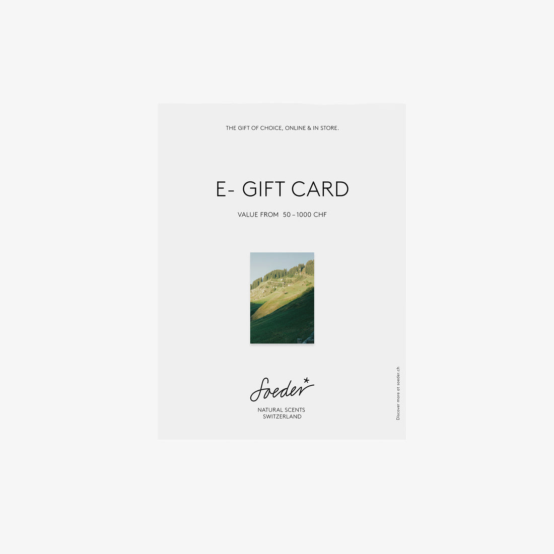Soeder CUSTOM GIFT CARD