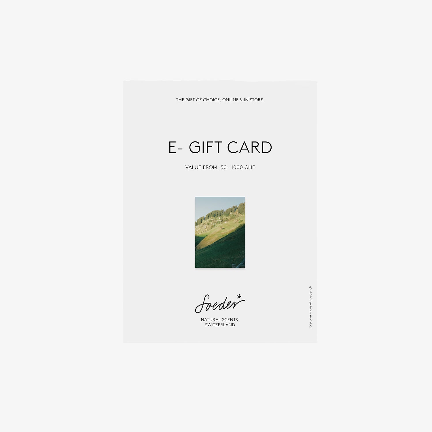 Soeder CUSTOM GIFT CARD