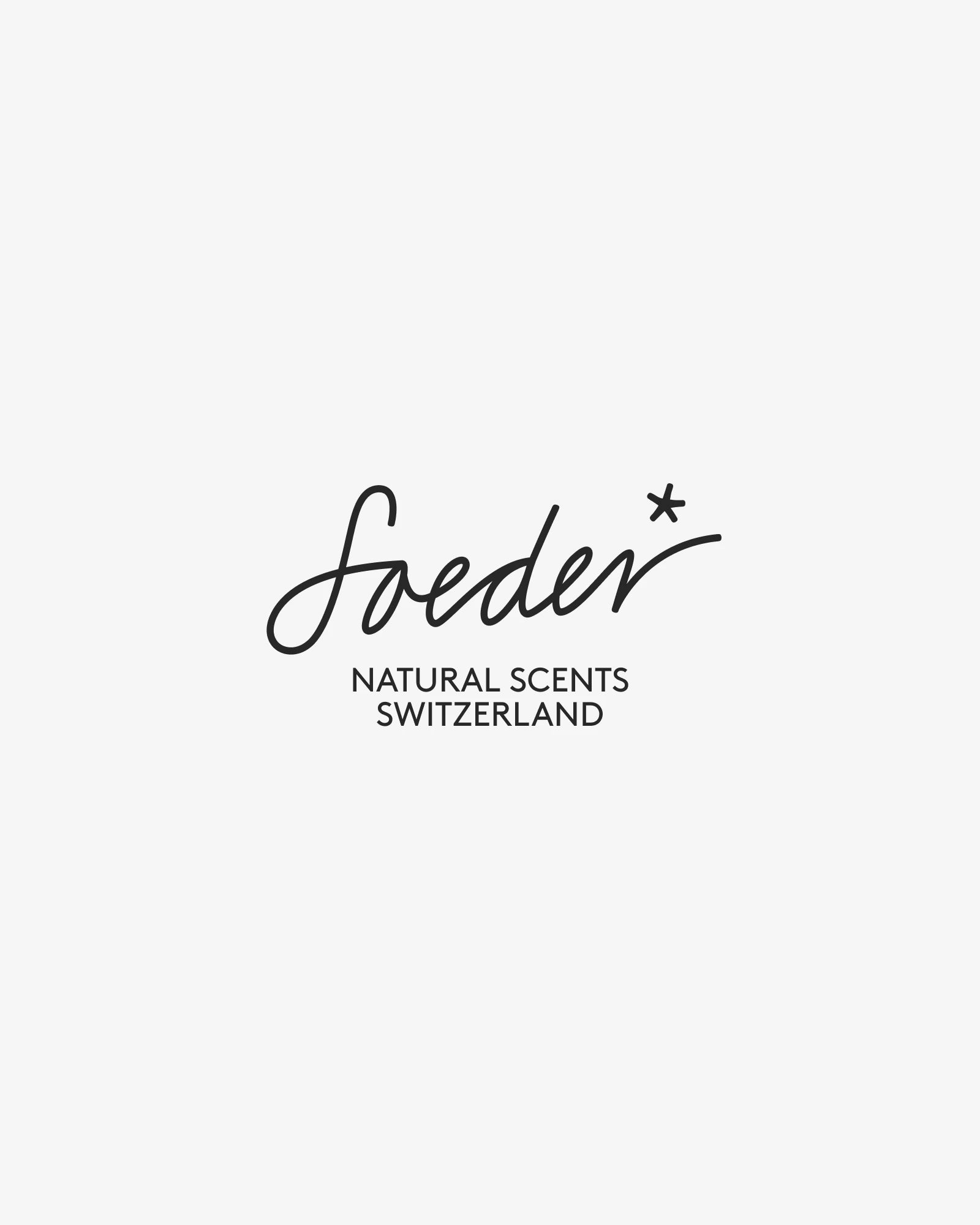 Logo Soeder avec l'inscription « Natural Scents Switzerland »
