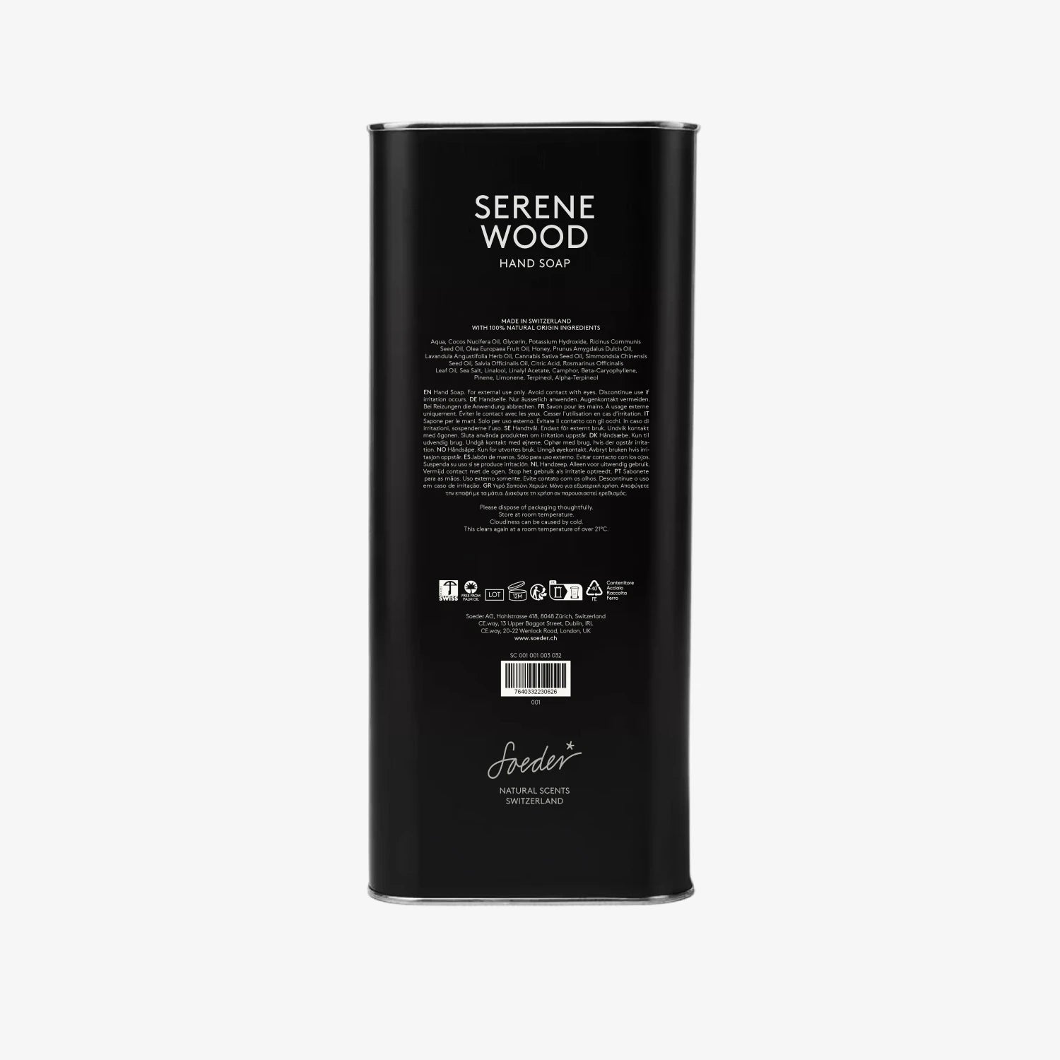 Soeder SAVON POUR LES MAINS SERENE WOOD