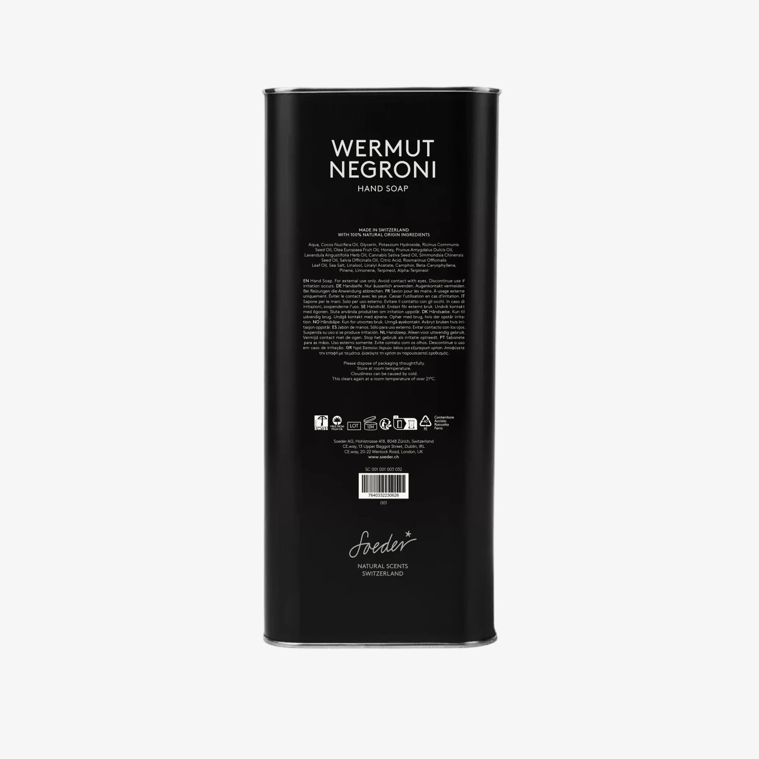 Soeder HAND SOAP WERMUT NEGRONI